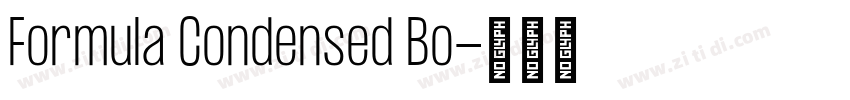 Formula Condensed Bo字体转换 Formula Condensed Bo字体转换
